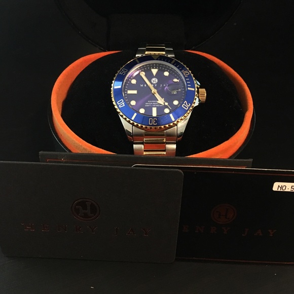 henry jay 23k gold watch price